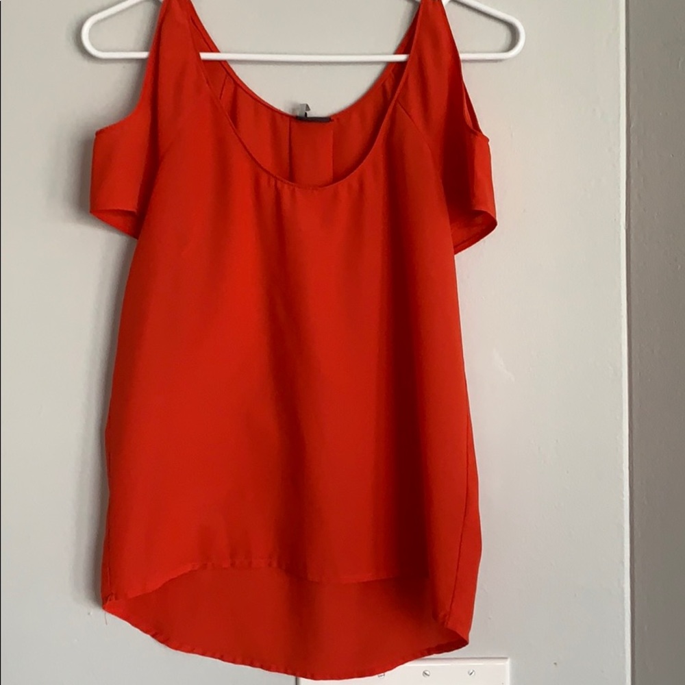 Sparkle and fade orange blouse